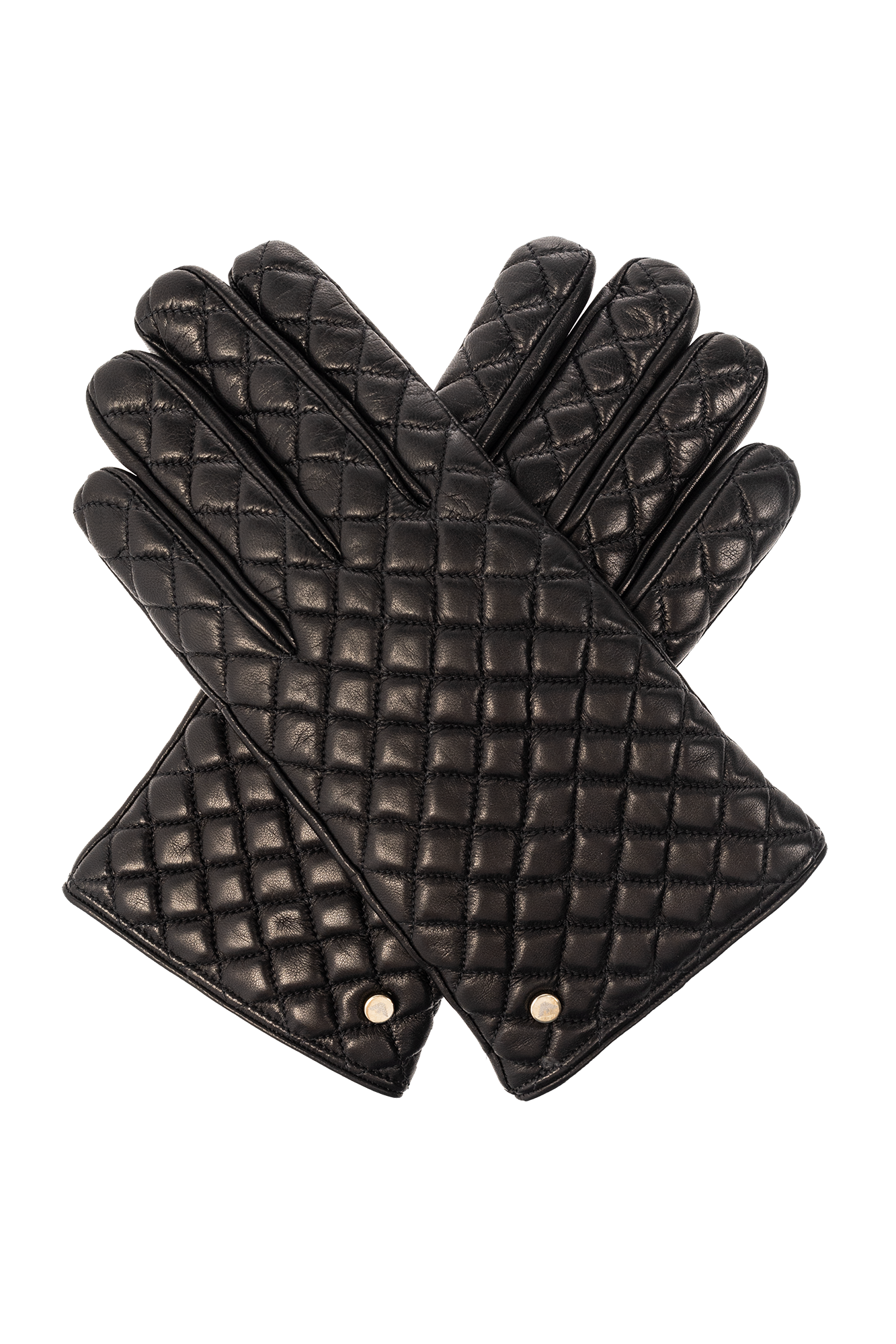 Black Leather gloves Emporio Armani Vitkac Italy